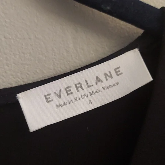 EVERLANE Black Sheath Midi V-Neck Sleeveless Ponte Dress - Picture 5 of 13